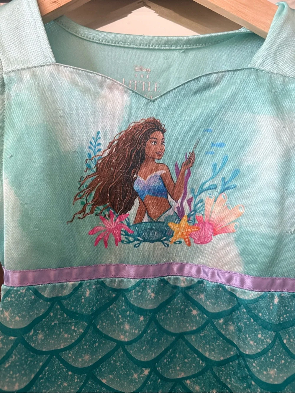 Little Mermaid Dress with Ruffle Hem